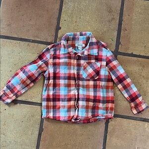 Cherokee plaid button down long sleeve